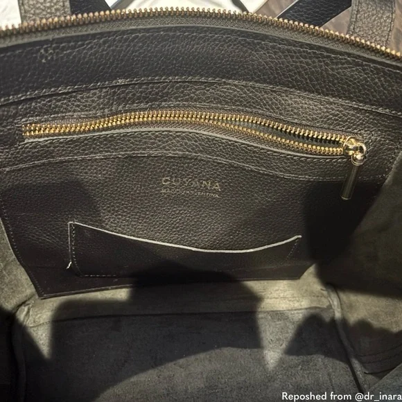 Cuyana Black Leather medium carryall - Picture 8 of 9